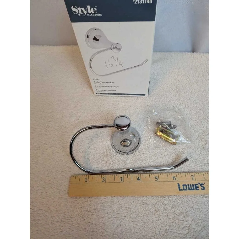 Style Selections Bailey Toilet Tissue Holder Chrome Finish New